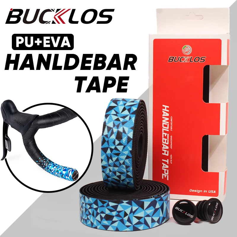 BUCKLOS Rennrad-Lenkerband, ultraleichte Lenkerbänder, EVA + PU, weiches Anti-Vibrations-Wickelband, langlebiges Lenkerband, Fahrradzubehör – Detail 1