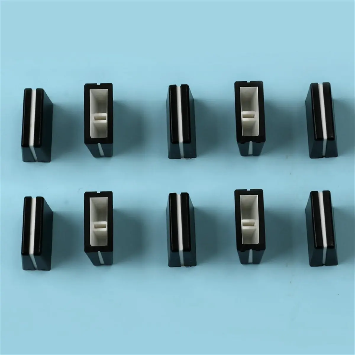 A73T 10pcs Fader Caps Mixer Fader Slider Knobs Replacement Buttons Caps for Mixer Console Accessories