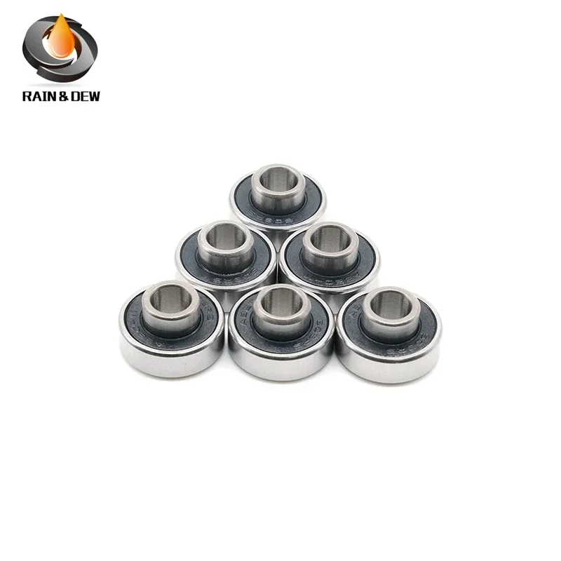 

608RS ABEC-9 Skateboard 608-Black Scooter Bearings 8x22x7 mm 10Pcs 608 V RS Surface Black PA66 Cage 608 Ball Bearing