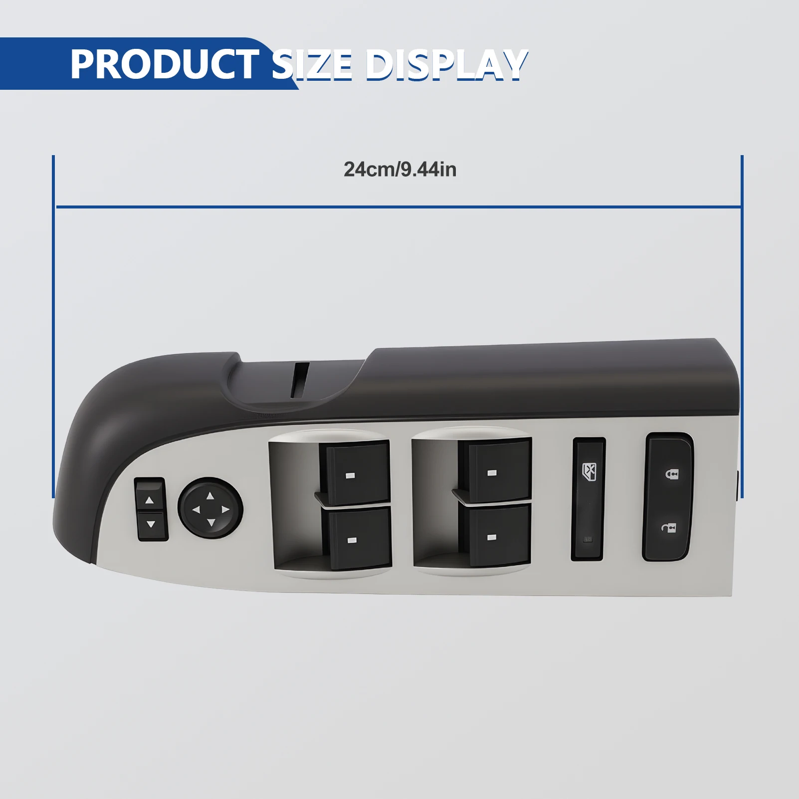 

22968506 Главный переключатель окна подходит для 2010-2013 Silverado 1500 2500 3500 Sierra, переключатель подлокотника передней боковой двери, замена # 20945129