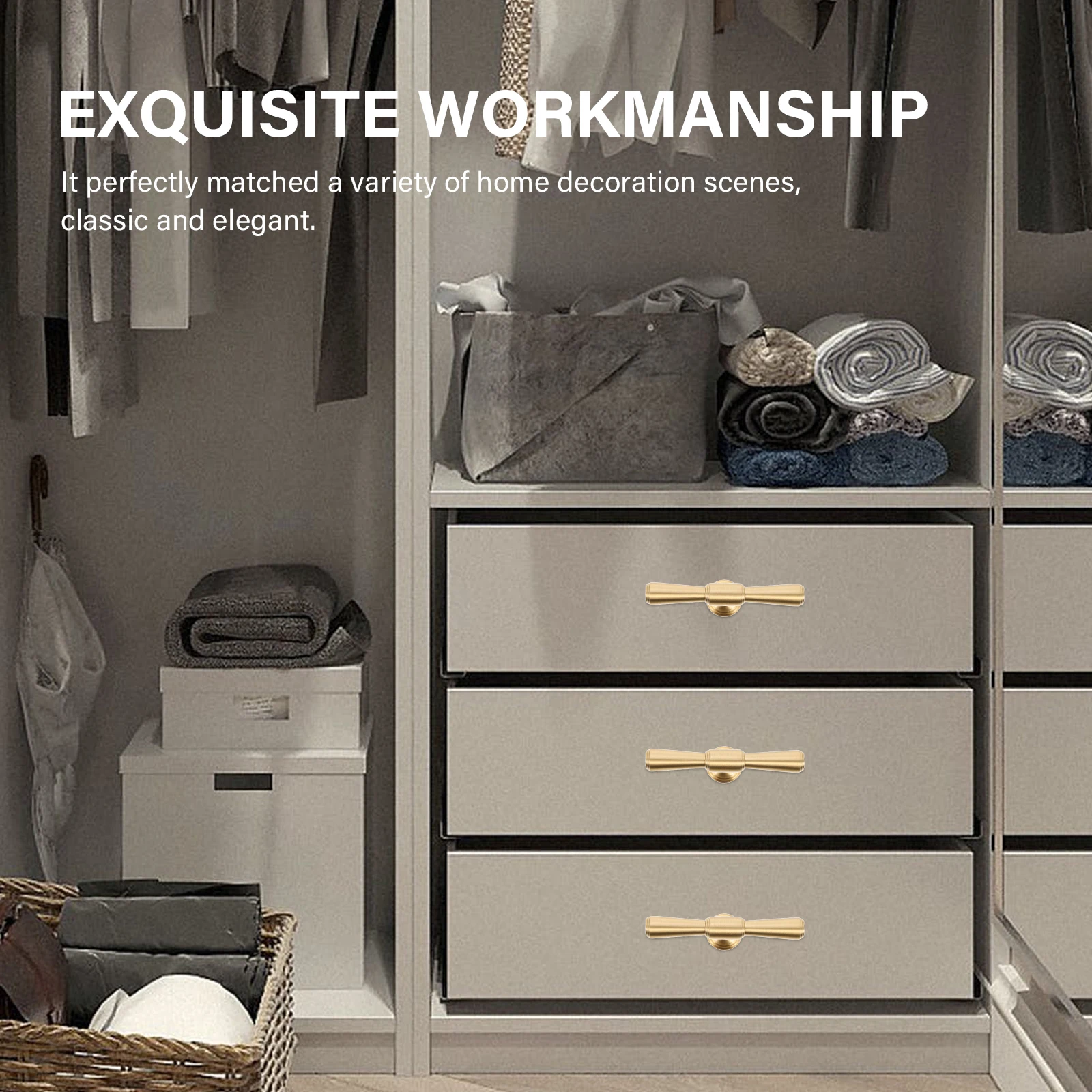 

2Pcs Solid Pulls Cabinet H les Furniture Furniture H les Cabinet H Hardware Durable Kitchen Wardrobe Door Decor