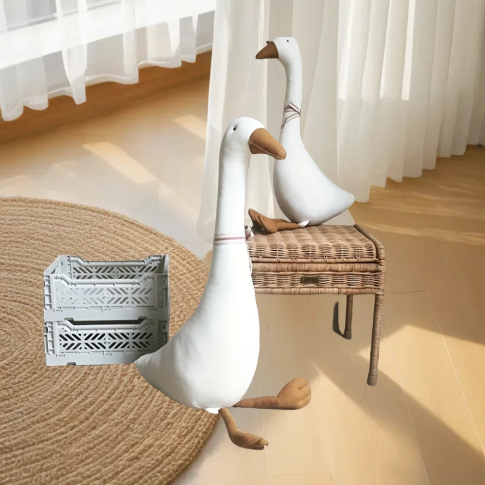 Bawełniana Tkanina Kreatywny Styl Gęsi Dekoracja Pokoju Dziecięcego Poduszki Zabawki Pluszowe Rekwizyty do Zdjęć Domowe Miękkie
