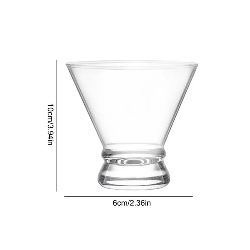 마가리타 마시는 컵 와인 마시는 안경 키트, 홈 바, 카페, 가족 모임, 두꺼운 베이스 음주 세트, 200ml