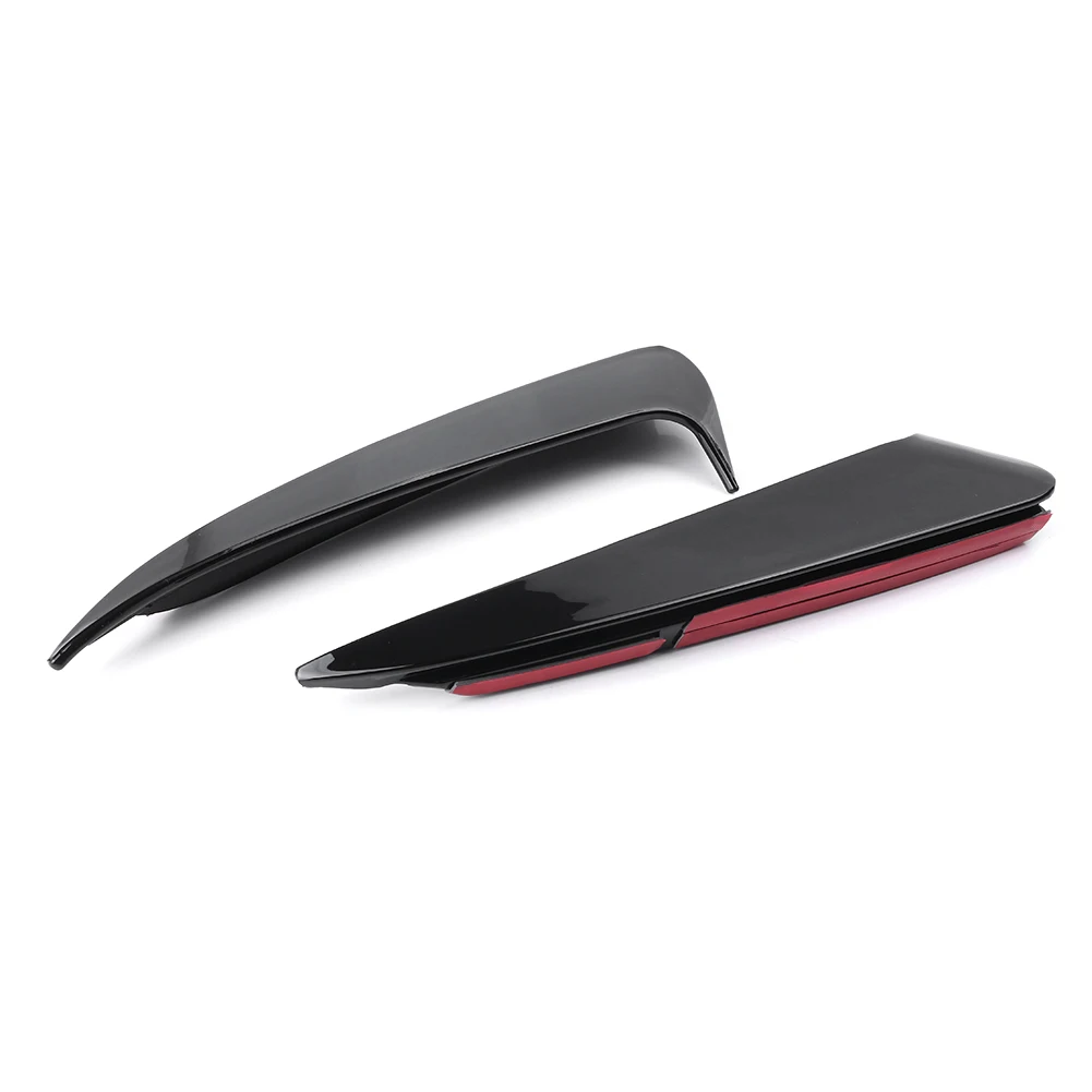 2PCS Glossy Black ABS Car Rear Fender Vents Cover Trim For Mercedes Benz W205 C-Class C180 C200 C250 C300