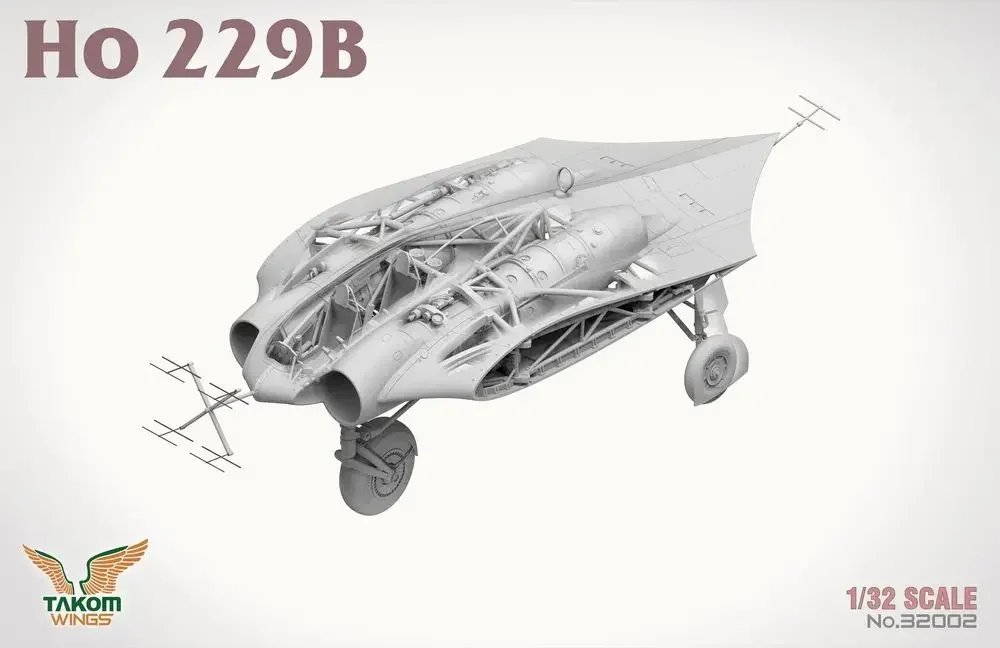 

Комплект пластиковой модели TAKOM 32002 1/32 немецкий Ho 229B