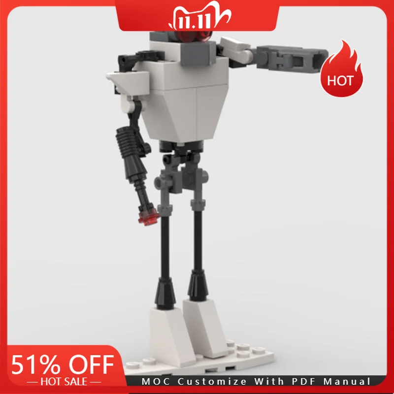 

40 PCS MOC Star Battle Cool Snow Robot Model Building Blocks Bricks Creative Assembly Educational Toys Adults Kid Birthday Gifts