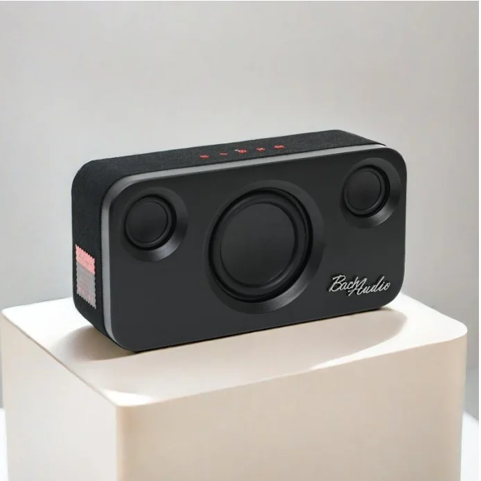 

Hot Sale 2*2600Mah Battery Retro Portable Professional Speaker Loud Voice Stereo Bass Hand-Free Call Personal Gift Speaker Audio