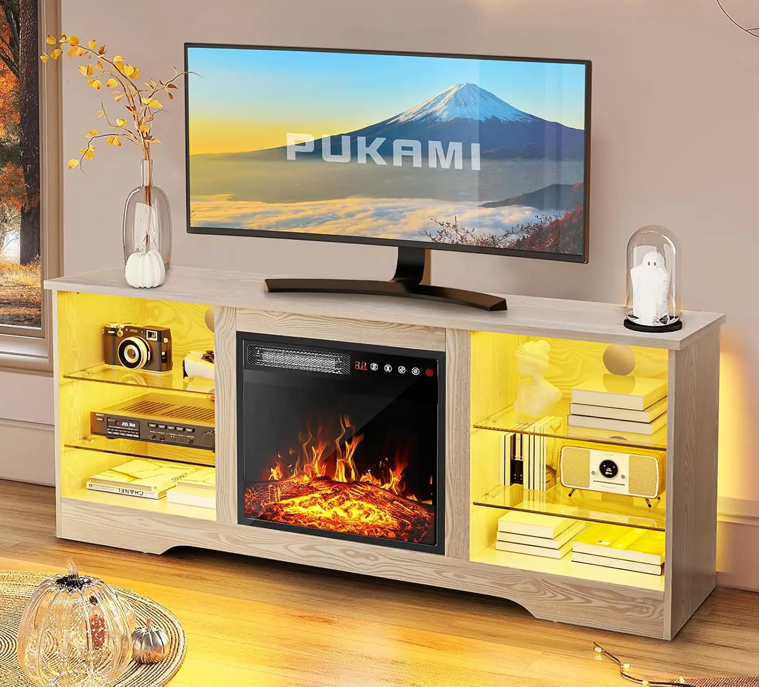 Fireplace TV Stand for TVs Up to 65