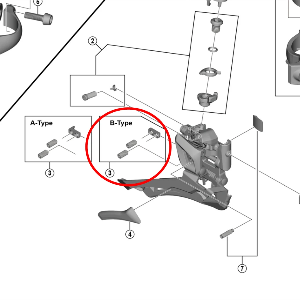 Shimano Front Derailleur Adjust Bolt Y5ZS98070 Y5P6001D0