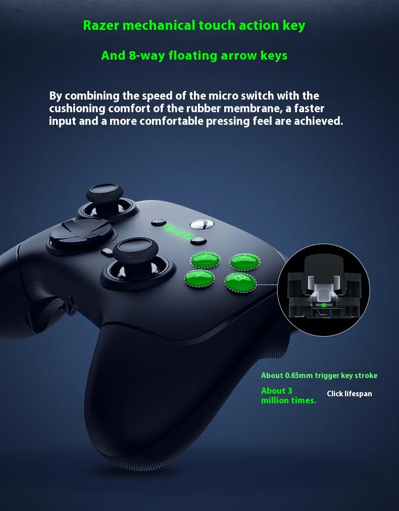 2025 NEW Razer WOLVERINEV3 PRO Version Game Controller 1000HZ Wireless RAZER HYPERSPEED Customized Hall Linear Trigger Gamepad