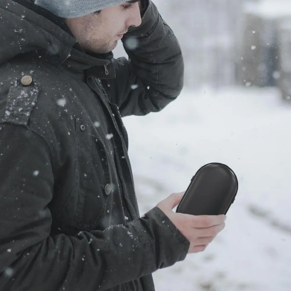 2 في 1 تدفئة اليد USB قابلة للشحن مع شاشة ديجيتال جهاز تدفئة محمول قوة البنك WinterGift المحمولة الكهربائية جيب جهاز تدفئة محمول #2