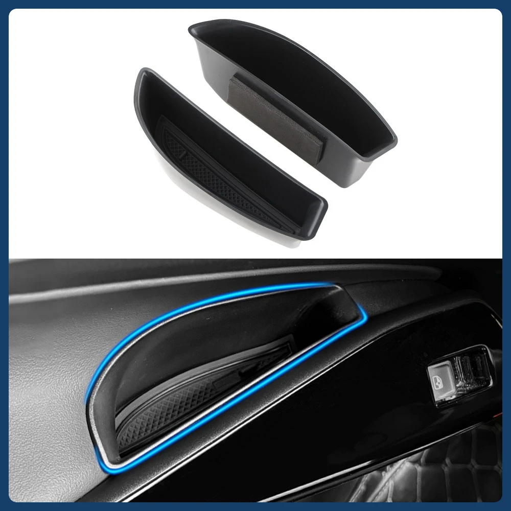 ل Volkswagen VW ID.3 ID.4 2022-2025 الجبهة الخلفية مقبض الباب صندوق تخزين حامل الجانب مسند الذراع المنظم الحاويات اكسسوارات السيارات #1