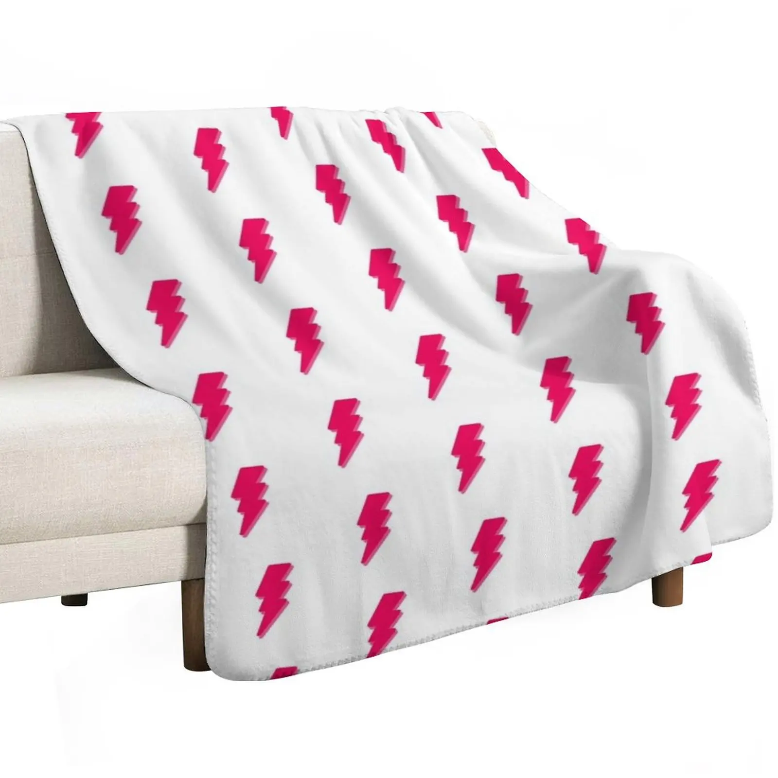 Pink Lightning Bolt Throw Blanket Bed covers bed plaid Summer Beddings Weighted Hairys for winter Blankets