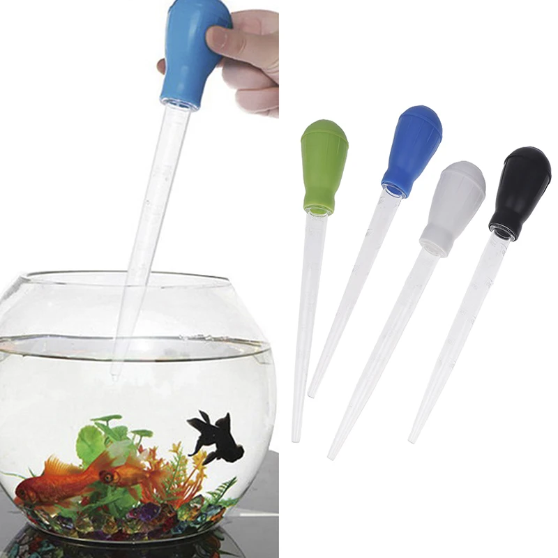 Manual Aquarium Gravel Cleaning Straw Fish Tank Water Changer Aquarium Clean Pipette Dropper Waste Remover With Extension Tube