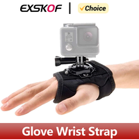 360° Rotation Glove Wrist Strap Mount For GoPro Hero 12 11 10 9 8 7 6 5 SJCAM Insta360 X2 X3 DJI Osmo Action Camera Accessories