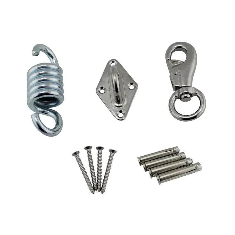 Hammock Chair Hanging Kit Load Capacity 700 lb Stainless Steel Hammock Spring Swivel Hook Ceiling Mount Set for Punching Bag