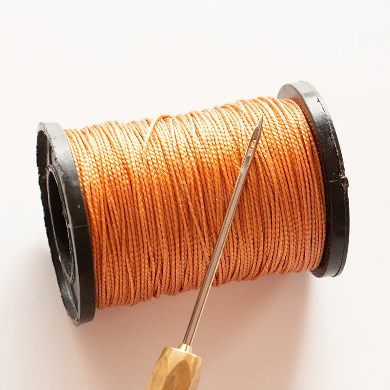 Nylon Waxed Thread Repair Cord for Leather Canvas Tent, Shoes Repair Tool, 0.7mm, 50m, 1Pc