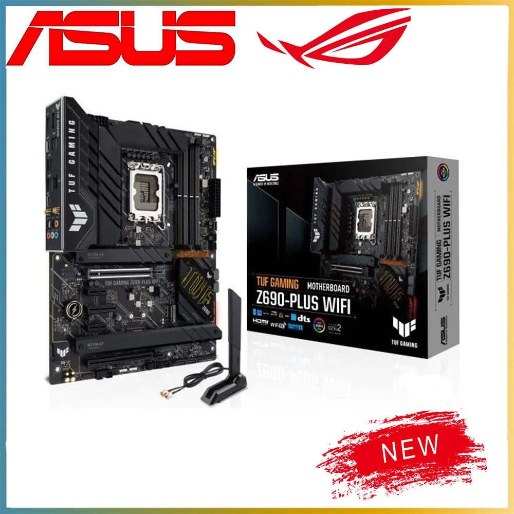 

NEW Intel Z690 LGA 1700 CPU For ASUS TUF GAMING Z690-PLUS WIFI DDR5 Motherboard Computer Socket LGA1700 Desktop Mainboard