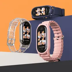 Silikonowa bransoletka do zegarka Mi Band 9 Pasek do Xiaomi Smart Band 8 Wodoodporny zamiennik Smartwatch do Xiaomi Miband 8 Correa