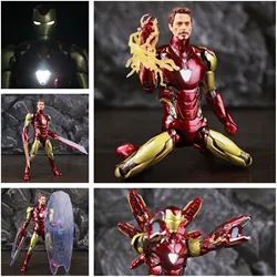 ZD Toys Deluxe Iron Man MK85 2.0 LED Light Edition Mark 85 LXXV Nano Armor 1/10 7