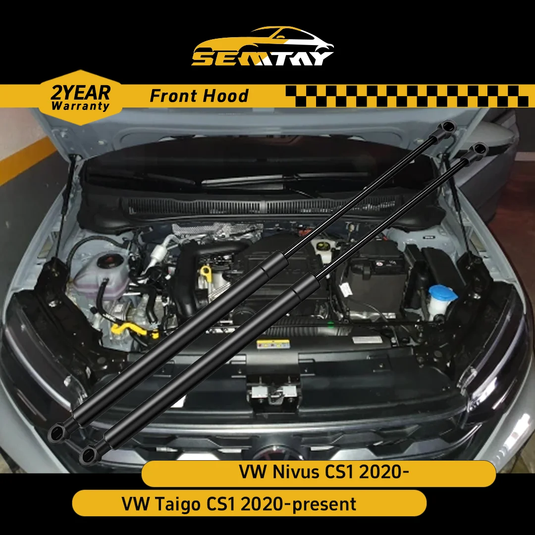 

SEMTAY Hood Struts Bonnet Lift Assist Spring Shocks Supports for VW Nivus CS1 2020- & Taigo CS1 2020-present Bonnet Shocks