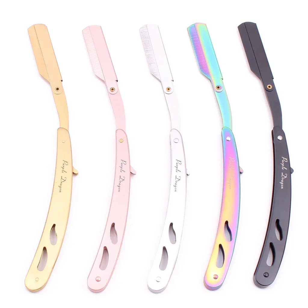 

Barber Manual Shaving Razor Men Folding Beard Cutter Barber Replaceable Blades Shavette TrimmBarber Manual Shing Barbershop Tool