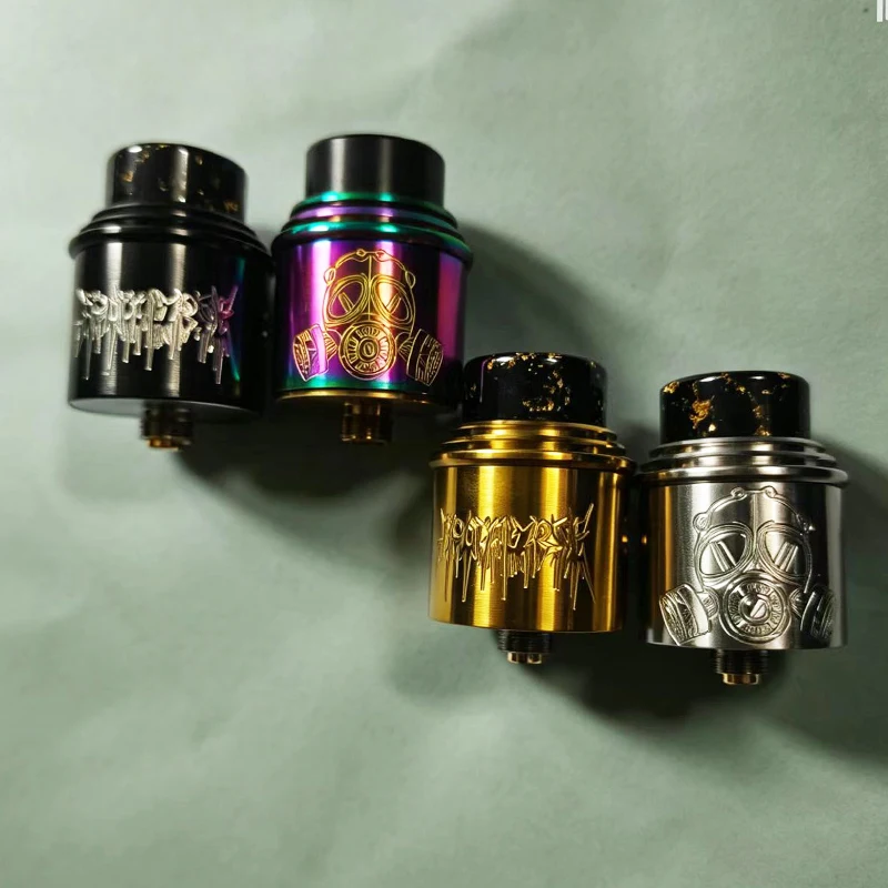 NEW Apocalypse GEN 2 RDA Resin Drip Tip Single Dual Coil Build 24mm with Squonk BF Pin Tank Replacement accessorie - view 2