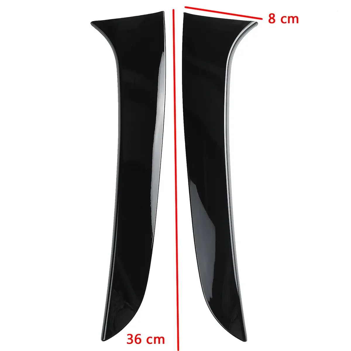 1 Pair Vertical Rear Side Window Canard Spoiler Air Splitter For BMW 1 Series F20 F21 2012 2013 2014 2015 2016 2017 2018 2019