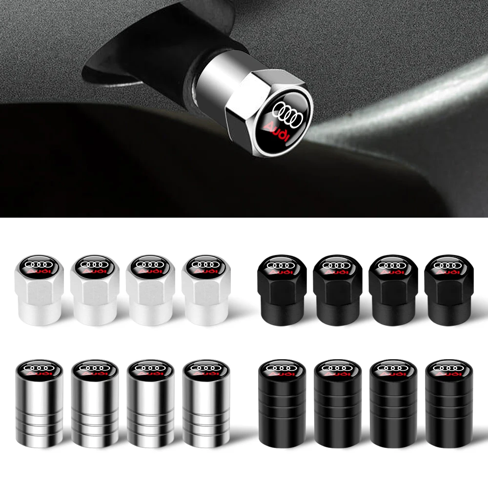 Auto-Radventilkappen Reifenfelgen-Mittelabdeckungen für OOOO Audi RS S SLINE A1 A3 B5 B7 B8 A5 A6 C6 C7 Q5 Q7 A7 A8 RS RS3 RS4