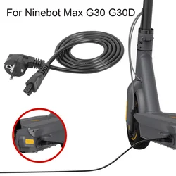 Charger Cable Compatible With Electric Scooter for Ninebot MAX G30 G30D/LP/LE Replacement Charging Cable Line EU Plug