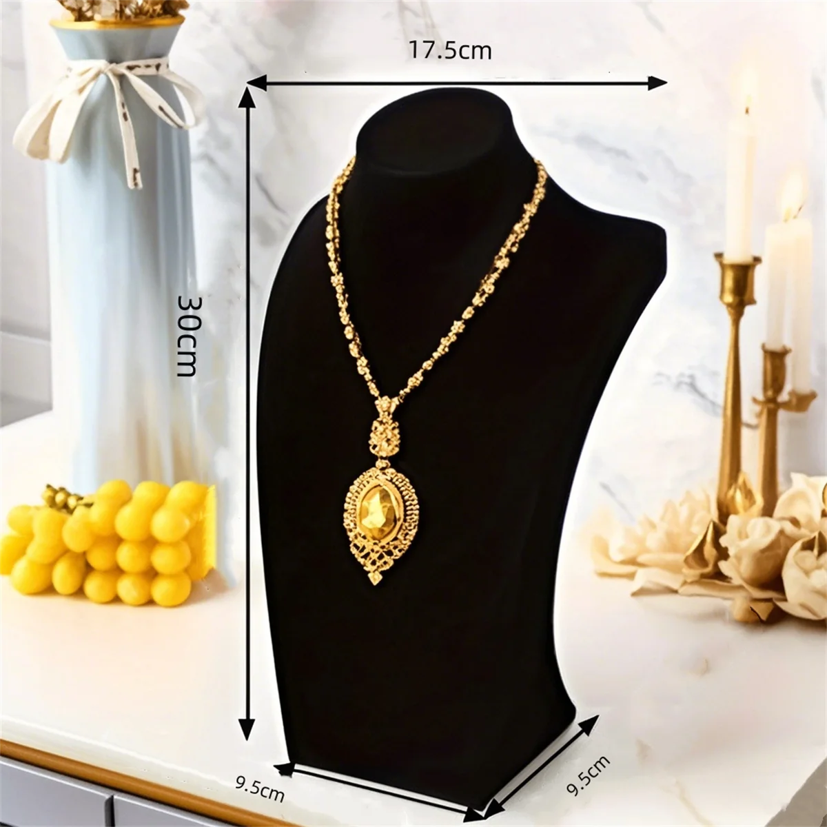 NONE Porträt Halskette Display Anhänger Organizer Schmuck Display Ständer Schmuck Mannequin Büste Halskette Anhänger Fenster Display 8