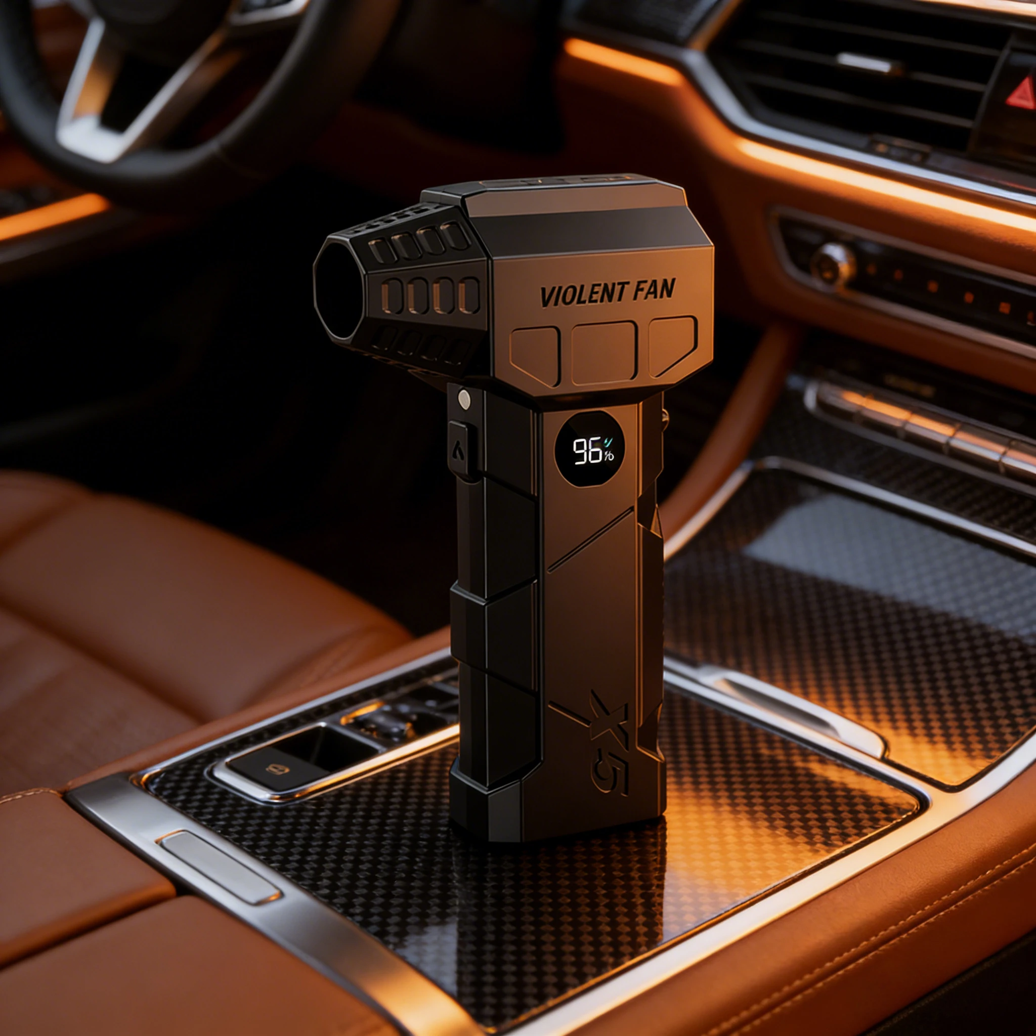 

X5 MAX Турбоструйный вентилятор 990000 об/мин Двигатель Турбовентилятор Ветер Мощный вентилятор Бесщеточный скорость 75 м/с 10000 мАч Сильная ветровая сила