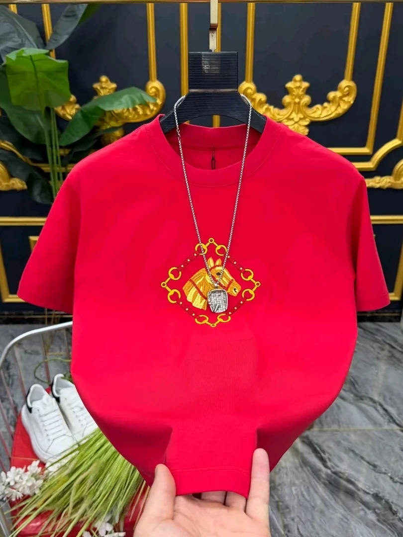 

Высококачественная мужская футболка с круглым вырезом, модная, универсальная, премиум-класса, стильная, облегающая, антибактериальная