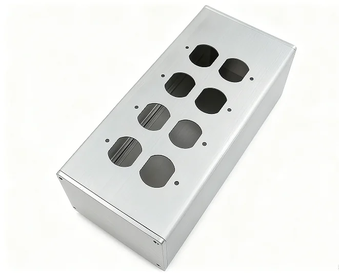 YR/ Full Aluminum Alloy Chassis for Power Amplifiers & Decoders,Tube Amplifier. US Standard Power Filter Enclosure(130*90*280mm)