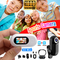 Mini Action Camera 1080P HD Head Mounted Magnetic Thumb Camcorders Outdoors Anti Shaking DV Sport Video Recorder Bike Helmet Cam