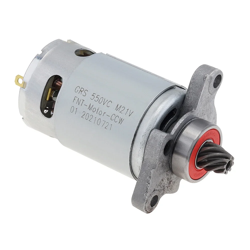 

1pc RS550 8 Teeth DC Motor 21V With Conical Gear 60-120W For Handheld Lithium Electric Saw Reciprocating Saw Tool Parts