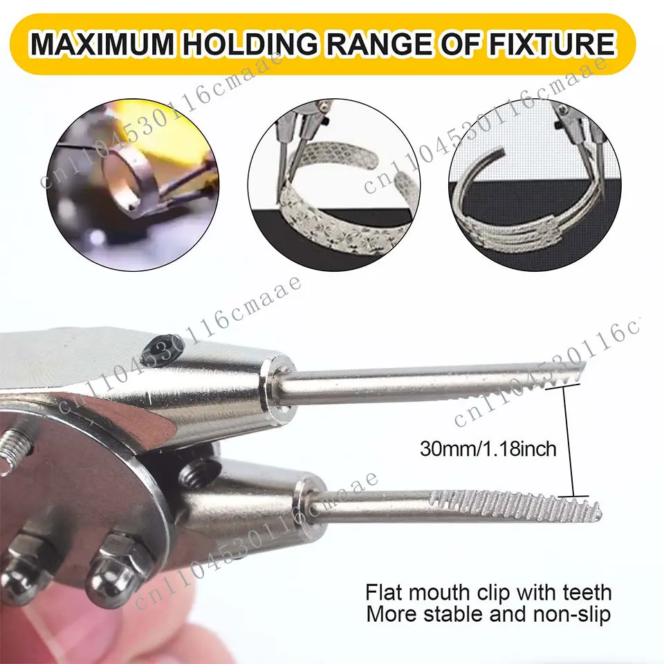 Stainless Steel Jewelry Welding Machine Double Head Swivel Stand Precision Repair Rotary Table Soldering Fixture Plate for