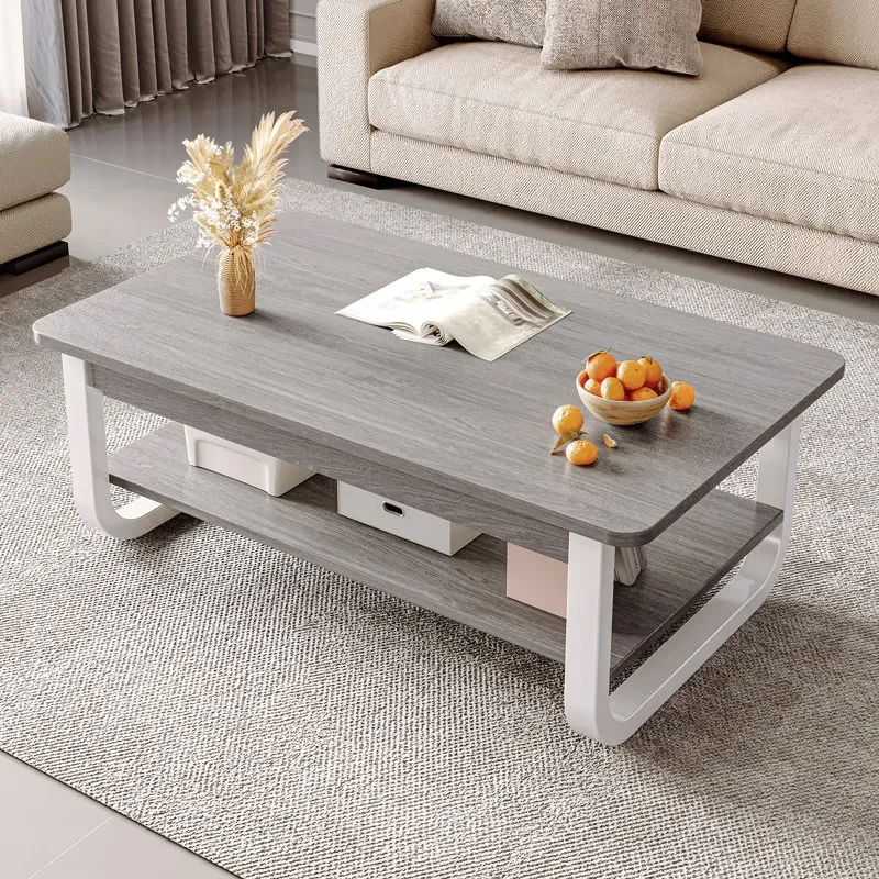 Modern Simple Coffee Table for Living Room Small Apartment Creative Double Sofa Side Table Household Mini Tea Table