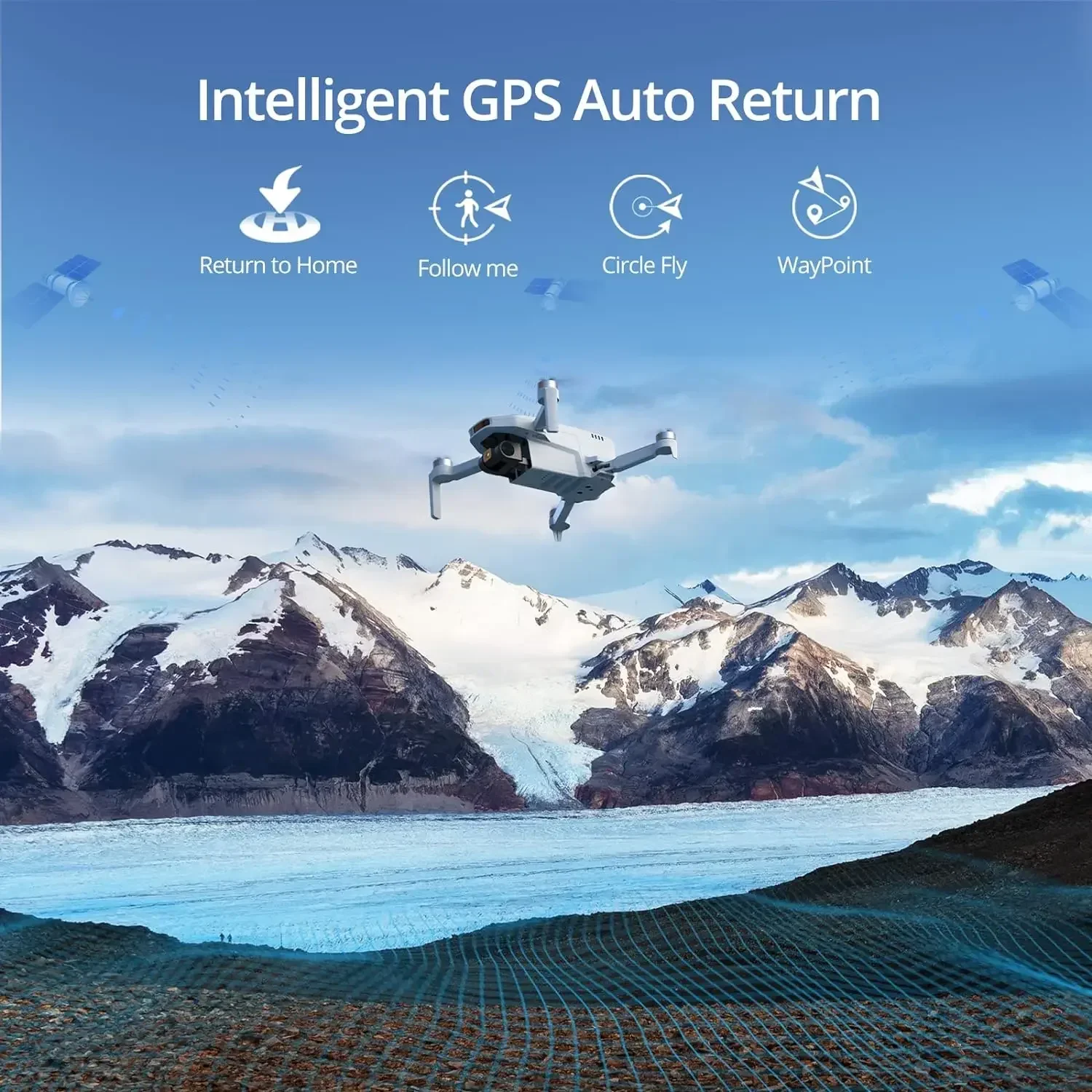 Potensic ATOM SE GPS Drone Single Axis Gimbal 4K HD Camera Drones with Carry Bag Under Max 4KM for Adults and Beginners Dron Toy