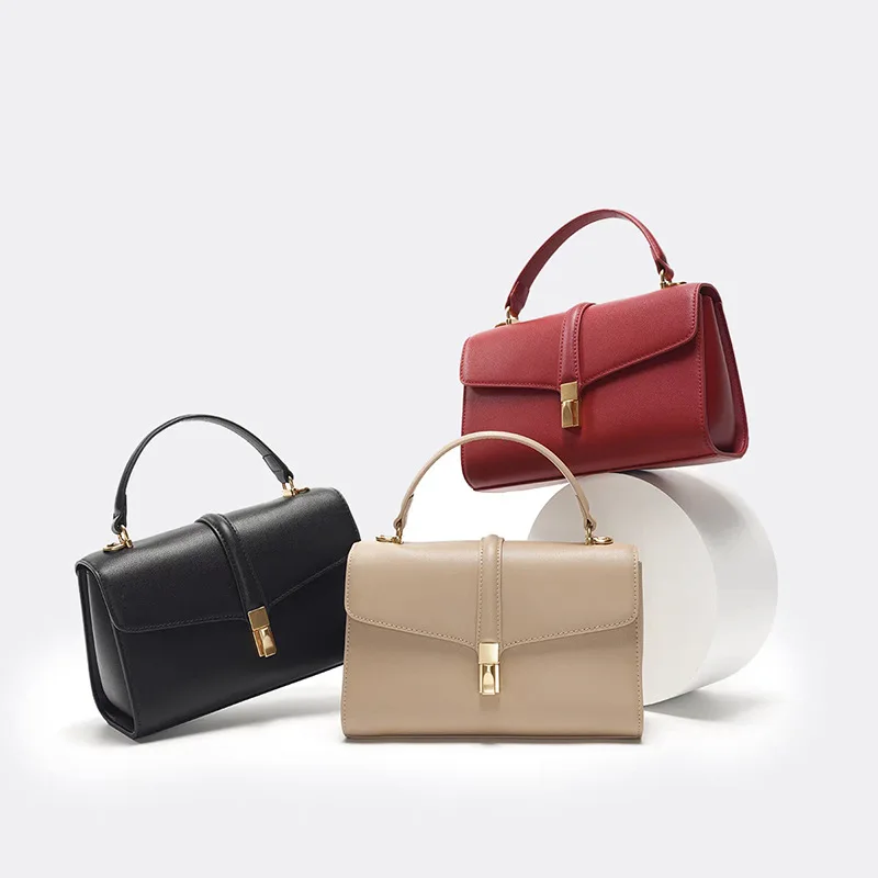 New Women\'s Retro Genuine Leather Messenger Bag Commuter Versatile Fashion Handbag Hand Bags for Women