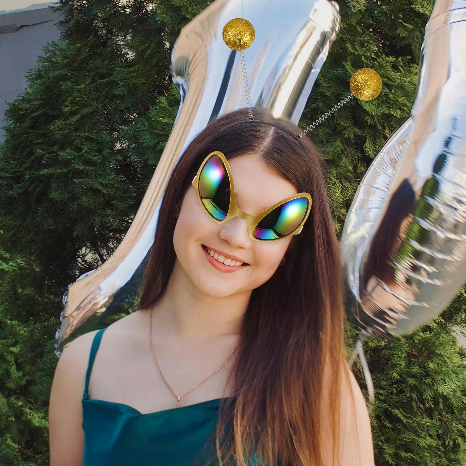 1 مجموعة عقال النظارات الشمسية قوس قزح عدسة نظارات للحزب السفر التصوير الفوتوغرافي القيادة الملحقات في الهواء الطلق زي #1