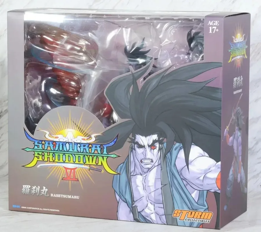 

Figuras originales colección acción Storm Toys Samurai Shodown VI Rasetsumaru, escala 1/12, juguetes modelo danime