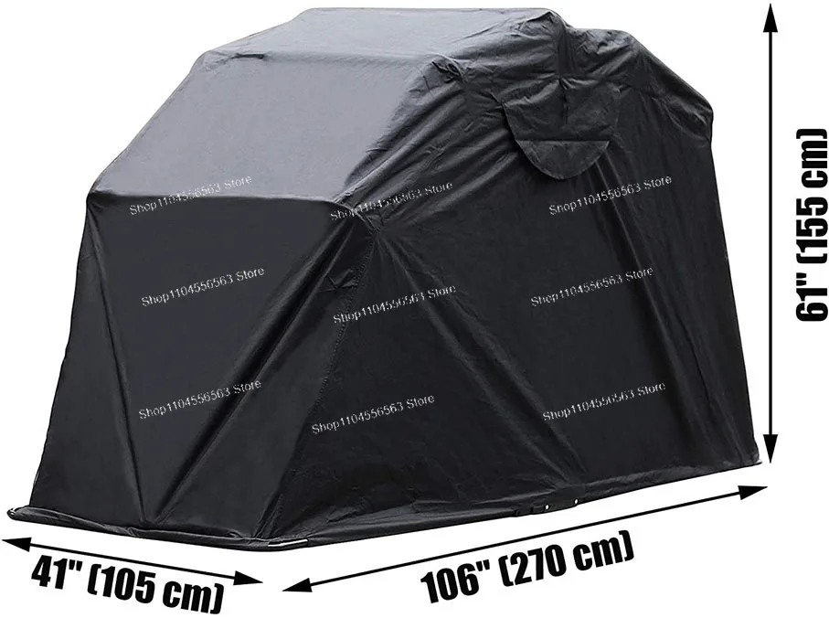 

outdoor the motorcycle shelter storage cover tent garage with metal frame waterproof protection
