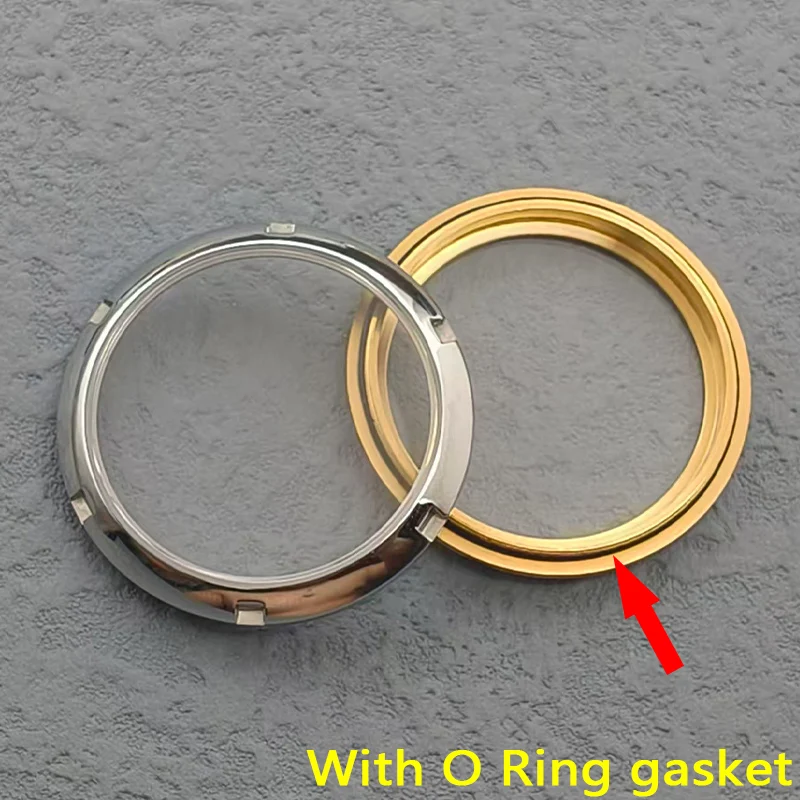 SKX007 Watch Case Back Sapphire Transparent Glass Back Fits SKX007 SRPD Turtle 6105 Tuna Monster NH35 NH36 Watch Case Back Refit