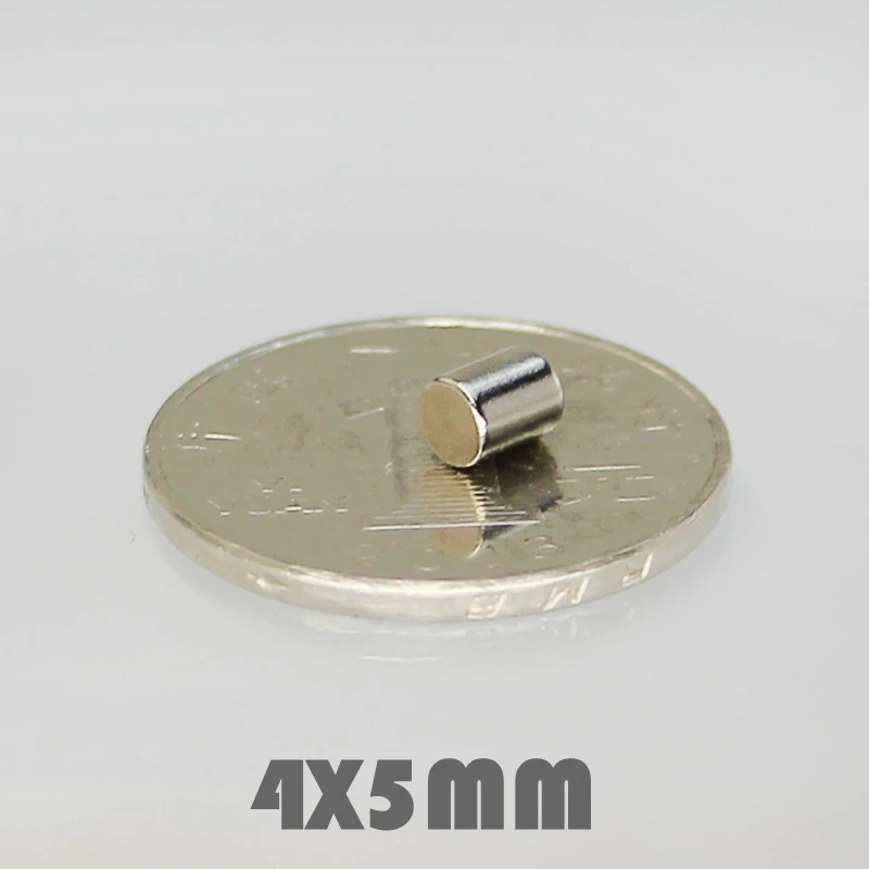 50 Pcs 4x5 mm Magnet N35 Super powerful neodymium magnets Small Round Magnetic Imanes Aimant Disc 4mm x 5mm NdFeB Magnet