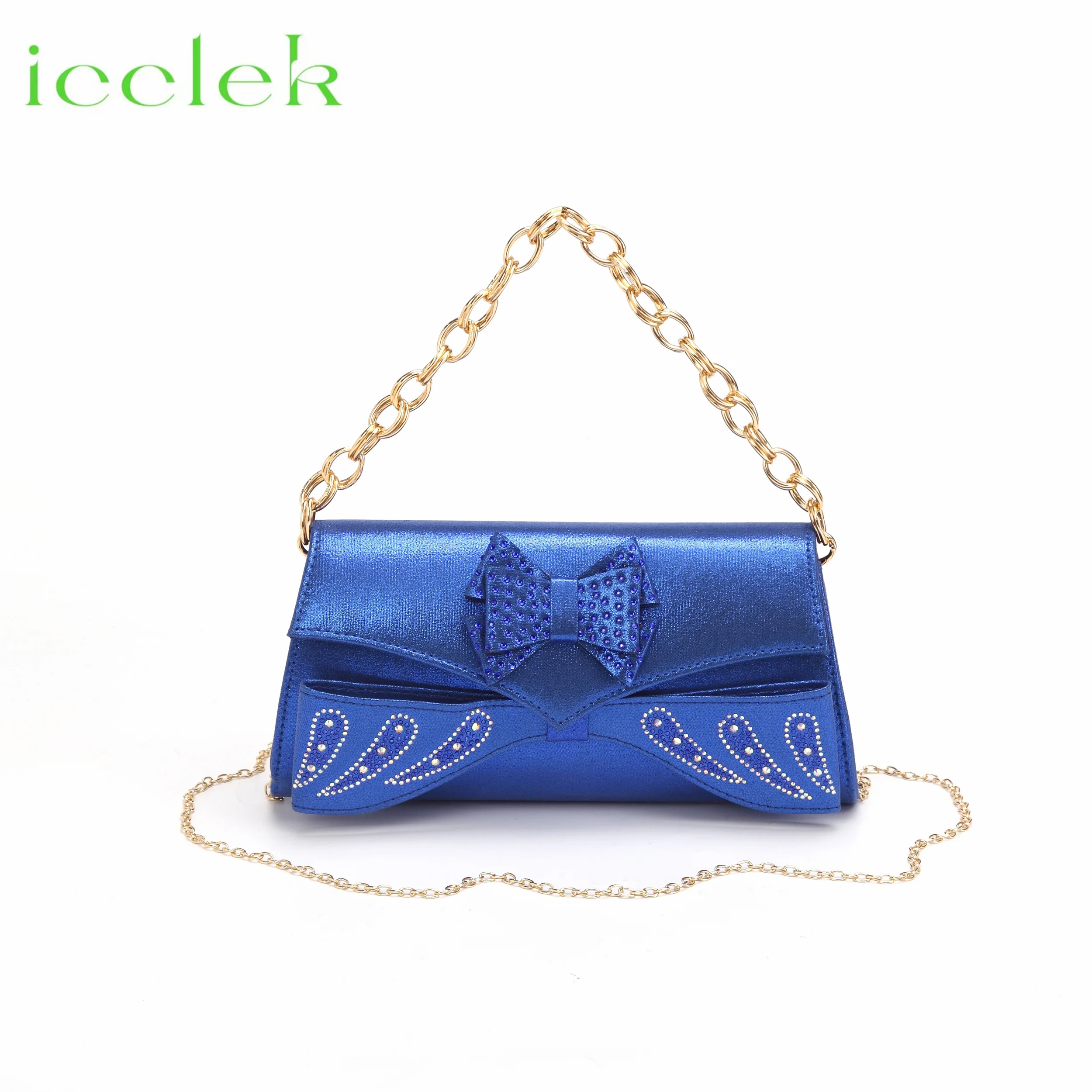 2024 New Coming Royal Blue High Quality Elegant Design Ladies Shoes Matching Bag Set For Women Party Pump