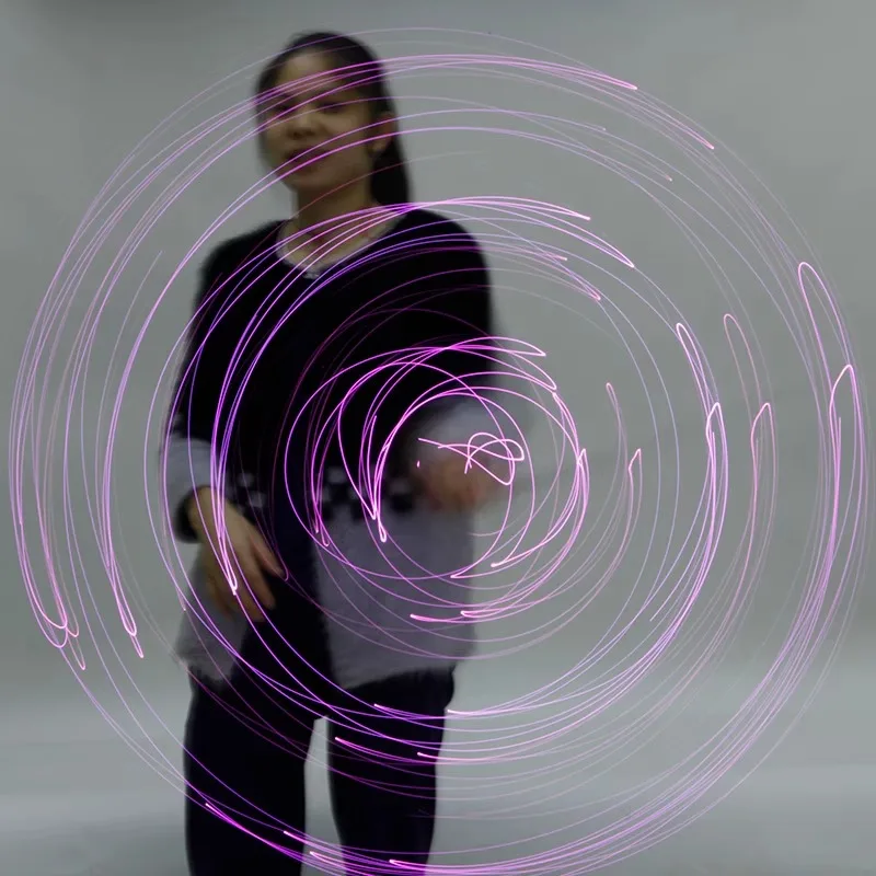 Maßgeschneiderte Bauchtanz Vine Stick Straight Jazz Dance LED Erwachsene Whistle Stick Shadow Dancer Zubehör