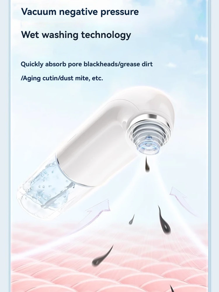 Micro-Bubble Blackhead Extractor Vacuum Cleansing Device Deep Cleansing for Blackhead Removal Oxygen Infusion & Hydration Facial