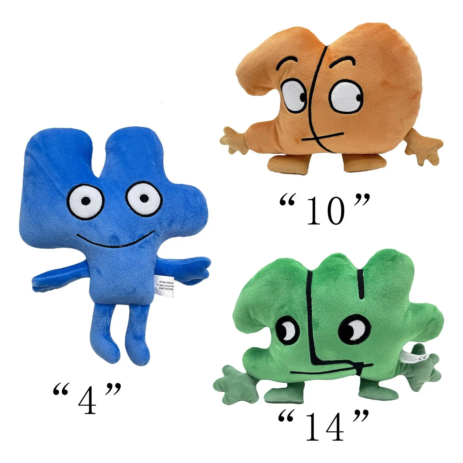 Battle for Dream Island Plush Fun Digital Doll Numbers 