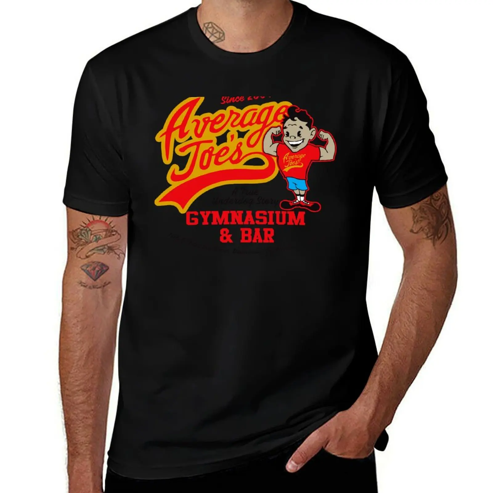 Average Joe's Gymnasium and Bar Lts T-Shirt Basic Simple Casual Short Sleeve Tee T-Shirt